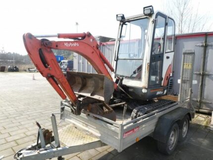 Kubota KX 41-3V + Remorque + 3 GODETS